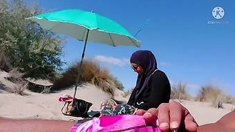 Surprising Muslim Man At The Beach With Exposed Genitals!