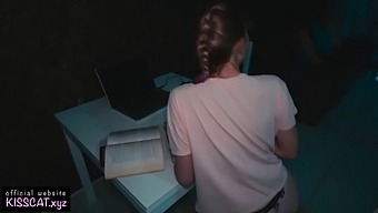 Russian Amateur Teen Rides Cock After Being Tied Up For Watching Porn