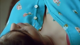 A Sexy And Homely Aunty Uses Her Breasts To Seduce Her Boyfriend