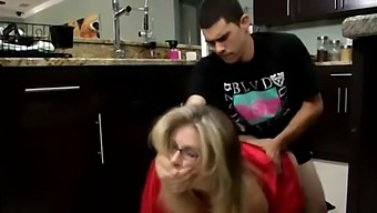 Stepmom Serves Up A Tasty Breakfast And Some Big Boobs