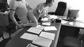 The Ceo Has A Quickie With His Petite Secretary In The Office, Recorded On A Secret Camera