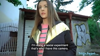 College Coed Sybil Kailena Gets Naughty In Public With A Stranger
