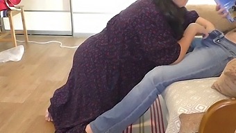 Mature Woman Pleasures Her Son With Oral Sex And Anal Play