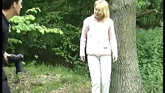 European Teen With Blonde Hair Gets Picked Up On The Street