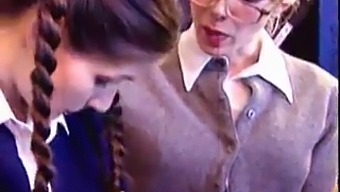 Old And Young Lesbians Engage In Steamy College Encounter