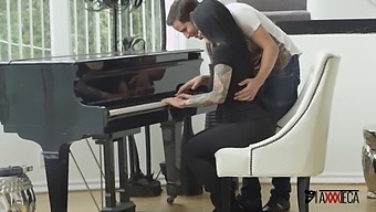 Jack Escobar Seduces His Student Katrina Jade During Piano Lessons And Engages In Intense Sexual Activity