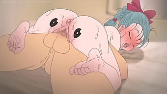 Bulma'S Butt Gets Tattooed By Piplup In This Hentai Anime Video