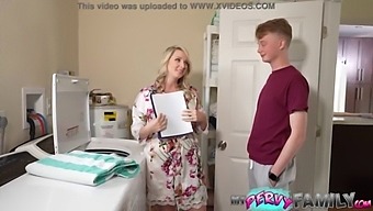 Charlotte Ryan Seduces Stepson With Her Ample Breasts