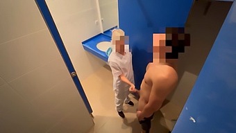 Man Surprises Cleaning Lady With Masturbation Session