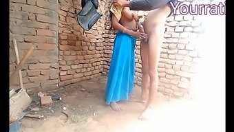 Passionate Indian Couple Enjoys Their Marital Intimacy Outdoors