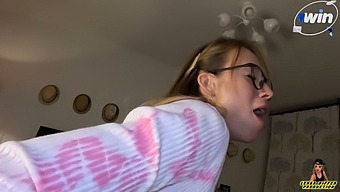 Babe With Small Tits Orgasms During Hardcore Sex With Friend