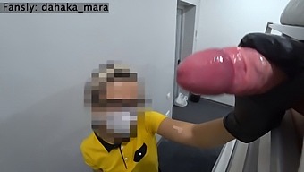 Hotel Maid Witnesses And Touches Guy Masturbating