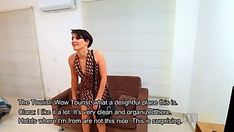 A Visitor In Brazil'S City Has Sex With A Hot Woman With Short Hair