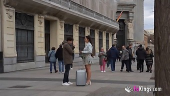 Nuria Millan, An Amateur Girl, Enjoys Picking Up Strangers On The Street For Some Wild Outdoor Fun!