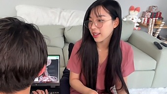 Asian Pornstar Elle Lee Reciprocates Her Tutor'S Advances In A Steamy Medical Dorm Encounter