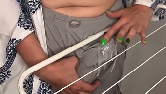Stepdad'S Intimate Encounter With Stepmom'S Massive Cock In The Laundry Room