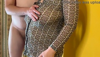 A Busty Married Woman With A Shaved Pussy Allows Me To Ejaculate Inside Her, Potentially Resulting In Pregnancy - Viewed From The Side