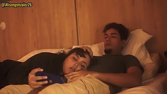 Stepbrother Accidentally Swallows My Cock During Movie Viewing
