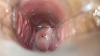 Intense Close-Up Of Cervix Orgasm During Homemade Sex