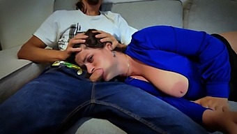 Stepson Gives Rough Deepthroat To Stepmom With Big Natural Tits!