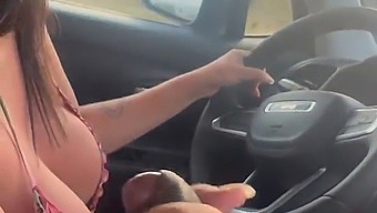 Redhead Wife Gives A Deepthroat Blowjob To A Black Cock