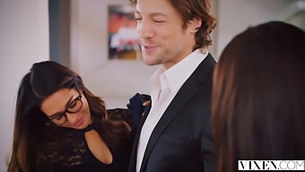 Eva Lovia'S Wild Ride In Sultry Skirt And Deepthroat Combo