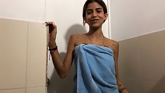 Young Indian Cousin Enjoys Facial Cumshot After Sensual Massage From Stepsis