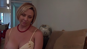 Stepson’s Finger Brings Orgasm To Busty Blonde Milf Brianna Beach