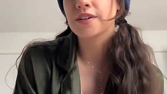 Quinn Finite'S Solo Performance As A Sick Stepsis With Big Natural Tits.